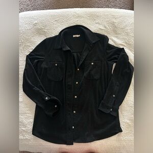 Black faherty button down